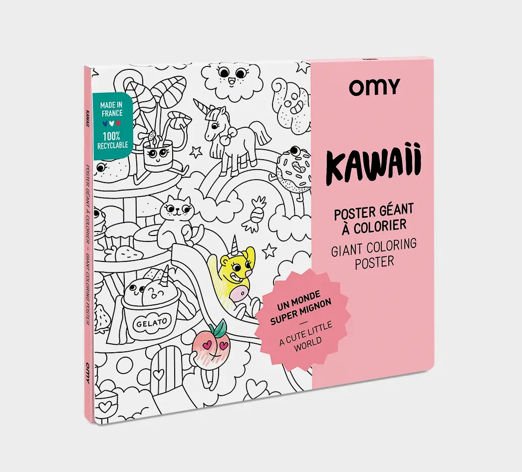Giant Coloring Poster - Kawaii