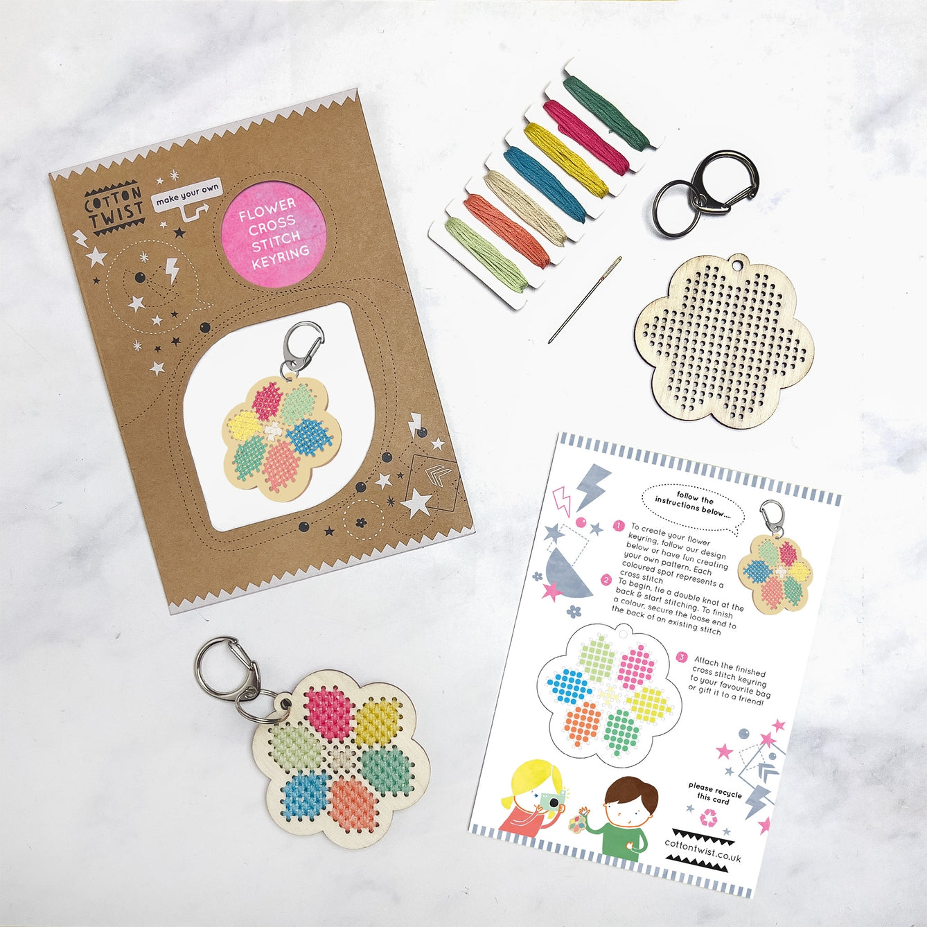 Make Your Own Flower Keyring