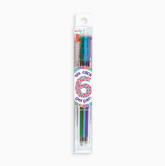 Six-Click Multi Colored Gel Pen