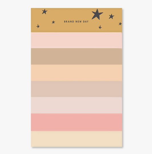 Colorblock New Day Notepad
