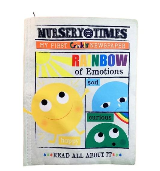 Nursery Times Crinkly Newspaper: Rainbow of Emotions