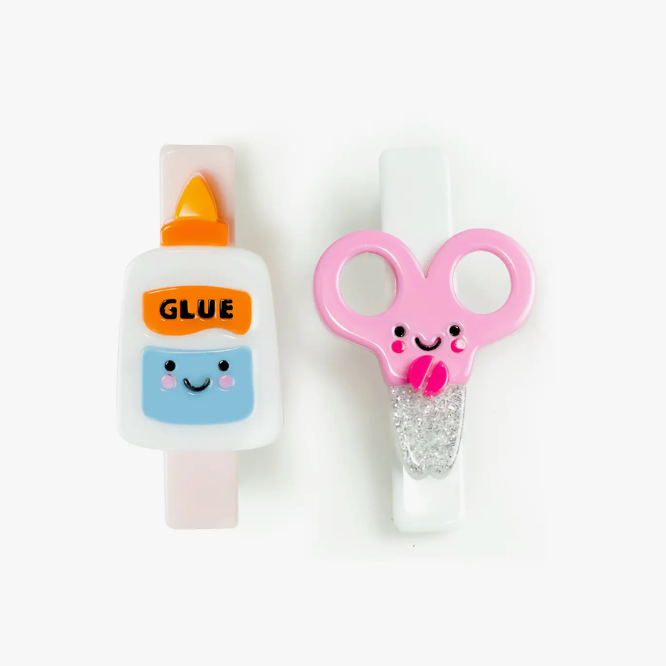 Scissors & Glue Clip Duo