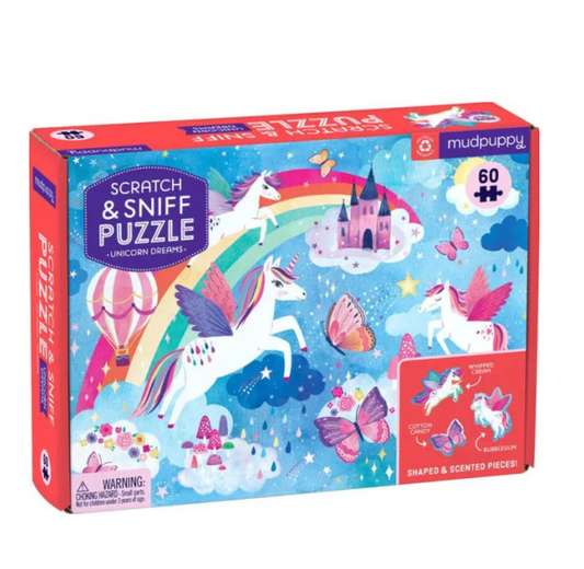 Scratch & Sniff Puzzle (60 pc) - Unicorn Dreams