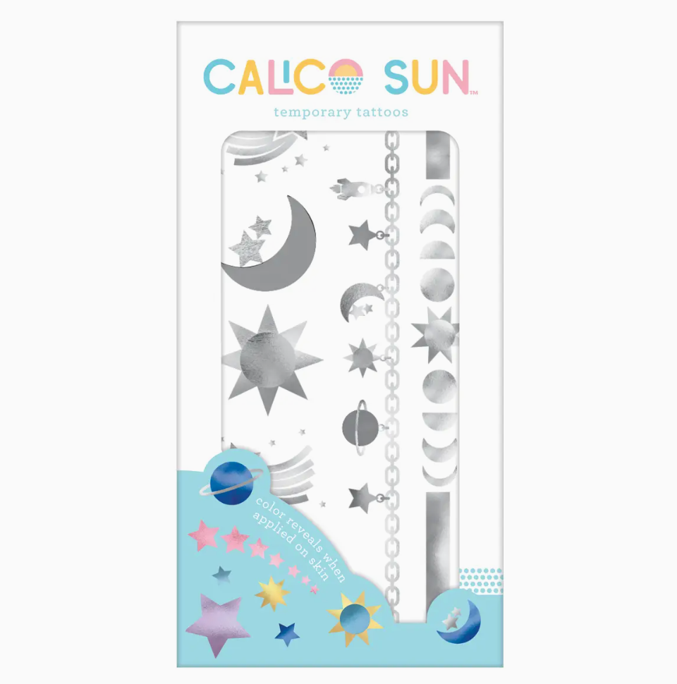 Calico Sun Temporary Tattoos: Space