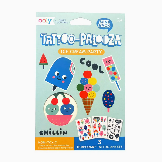 Tattoo-Palooza Temporary Tattoos: Ice Cream Party