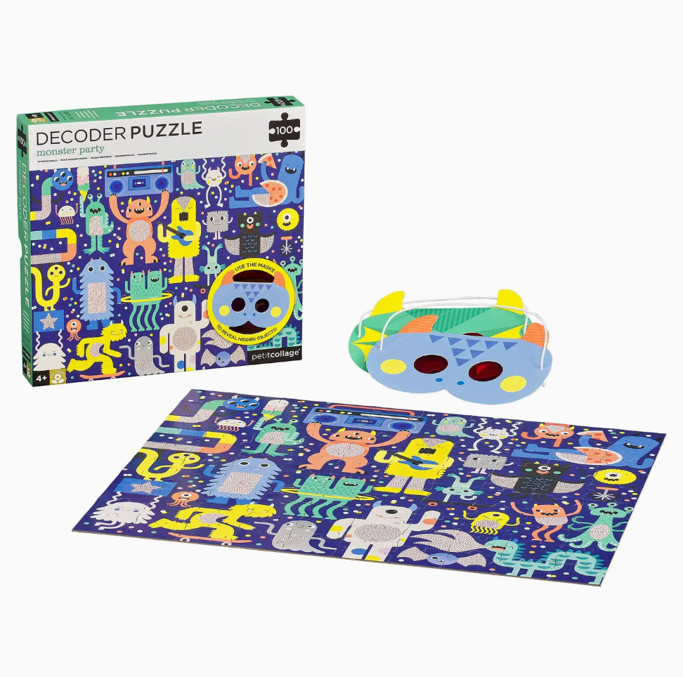Monster Party Decoder Puzzle - 100 piece