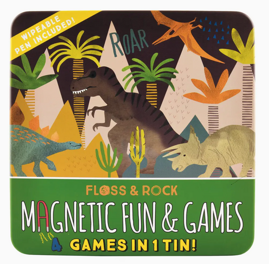 Magnetic Game Tin: Dinosaurs