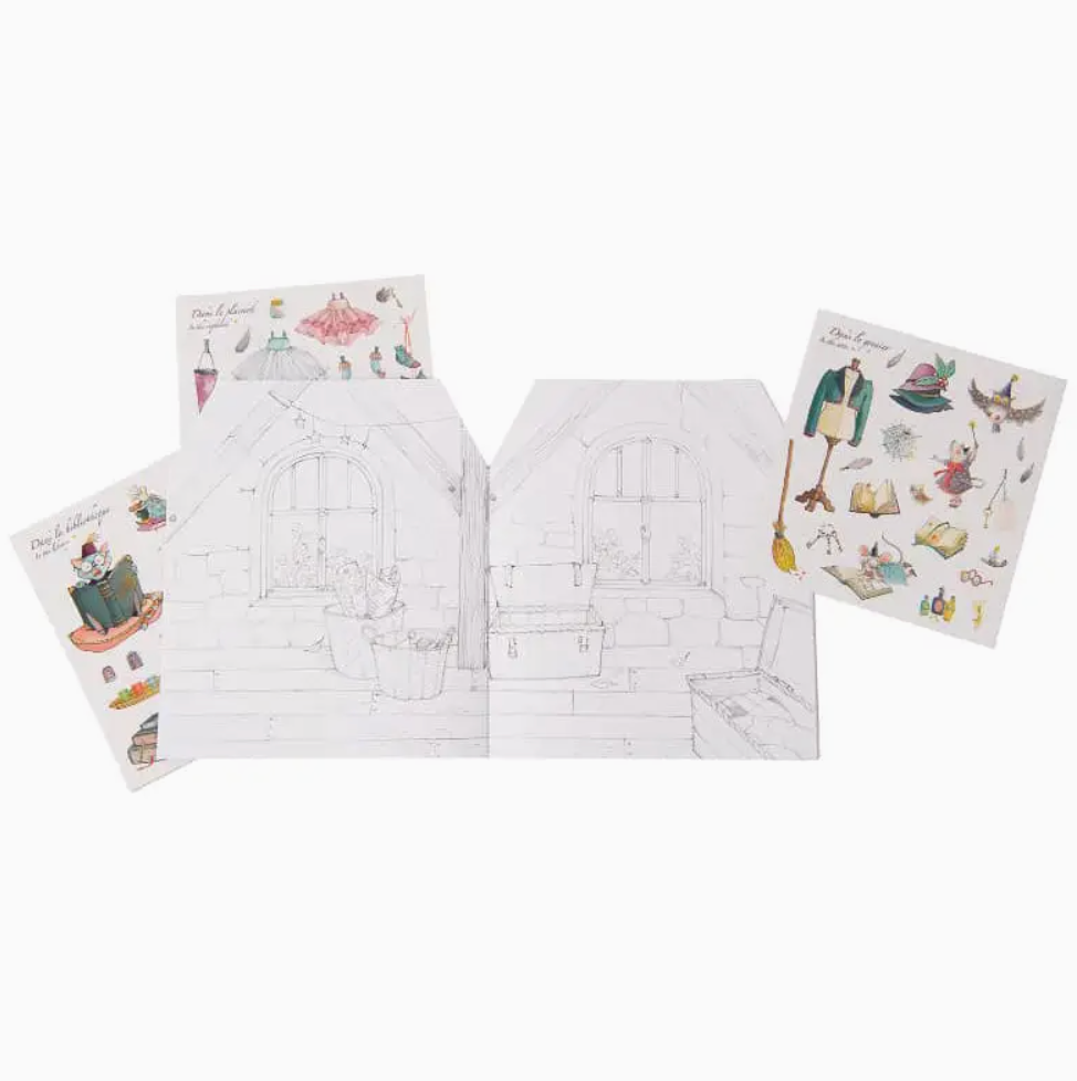 Once Upon A Time House Coloring Book + Stickers