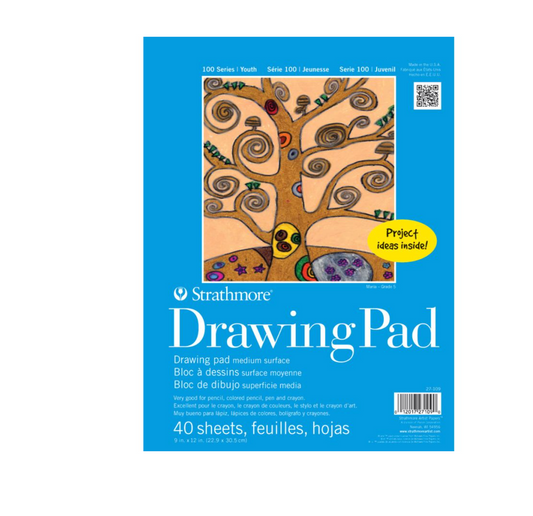 Drawing Sketch Paper Pad: 9 x 12 - 40 sheets