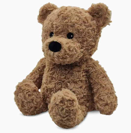 Weighted Plush Brown Curly Bear Toy