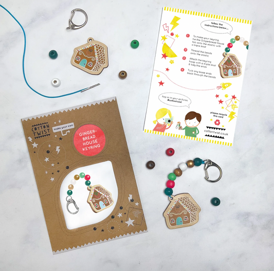 Make Your Own Gingerbread House Keyring