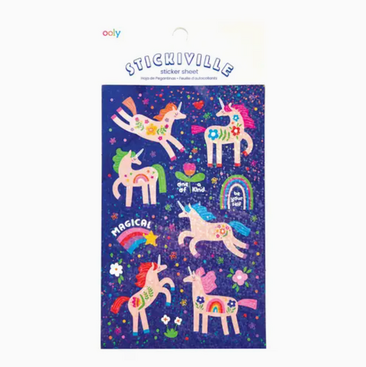 Magical Unicorns Sticker Sheet