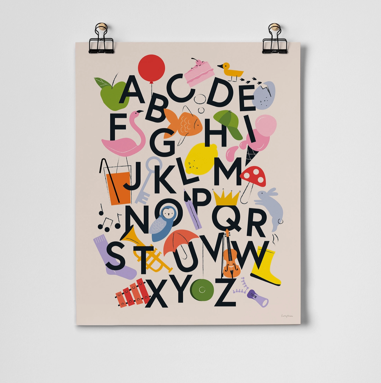 Art Print: Favourite Things Alphabet (11" x 14")