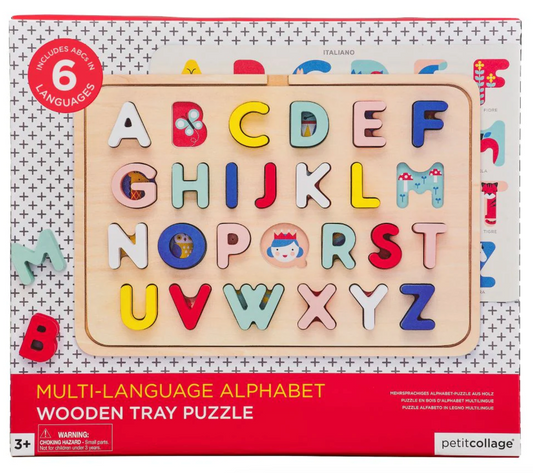 Multi-Language Wooden Alphabet Puzzle