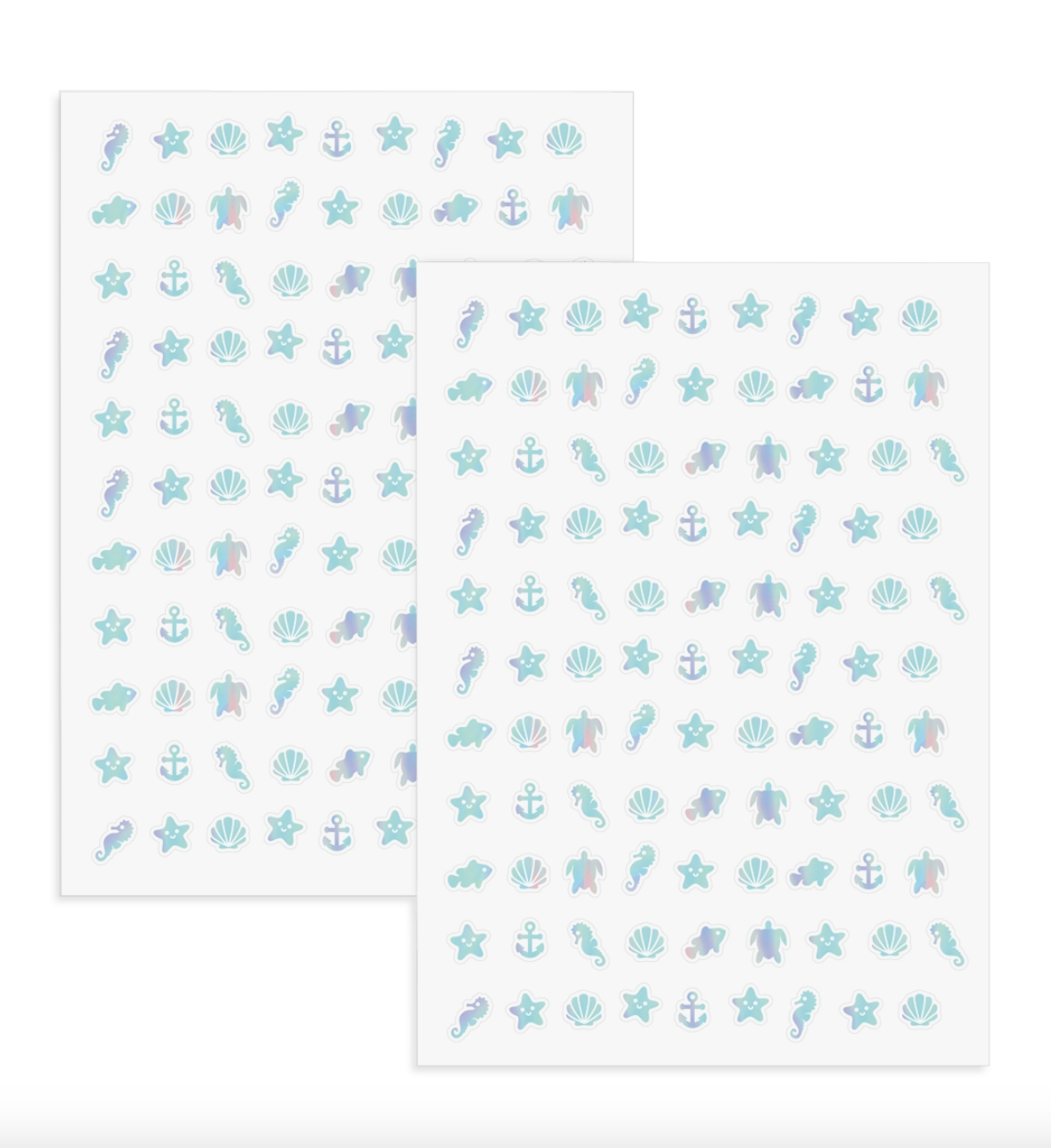 Undersea Nail Stickers - 2 Sheets