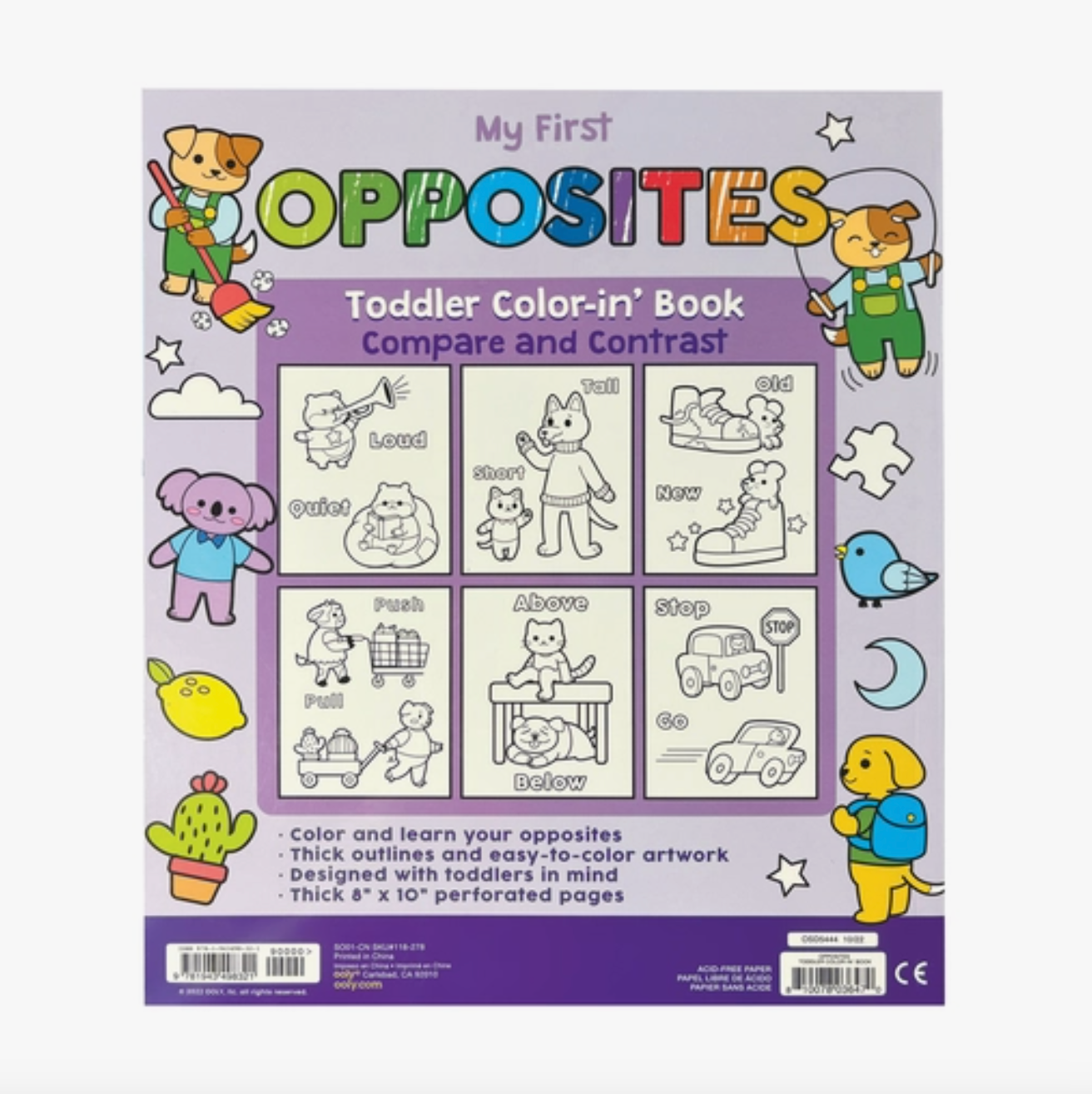 Toddler Coloring Book: Opposites