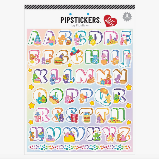 Care Bears Food Big Alphabet Sticker Sheets