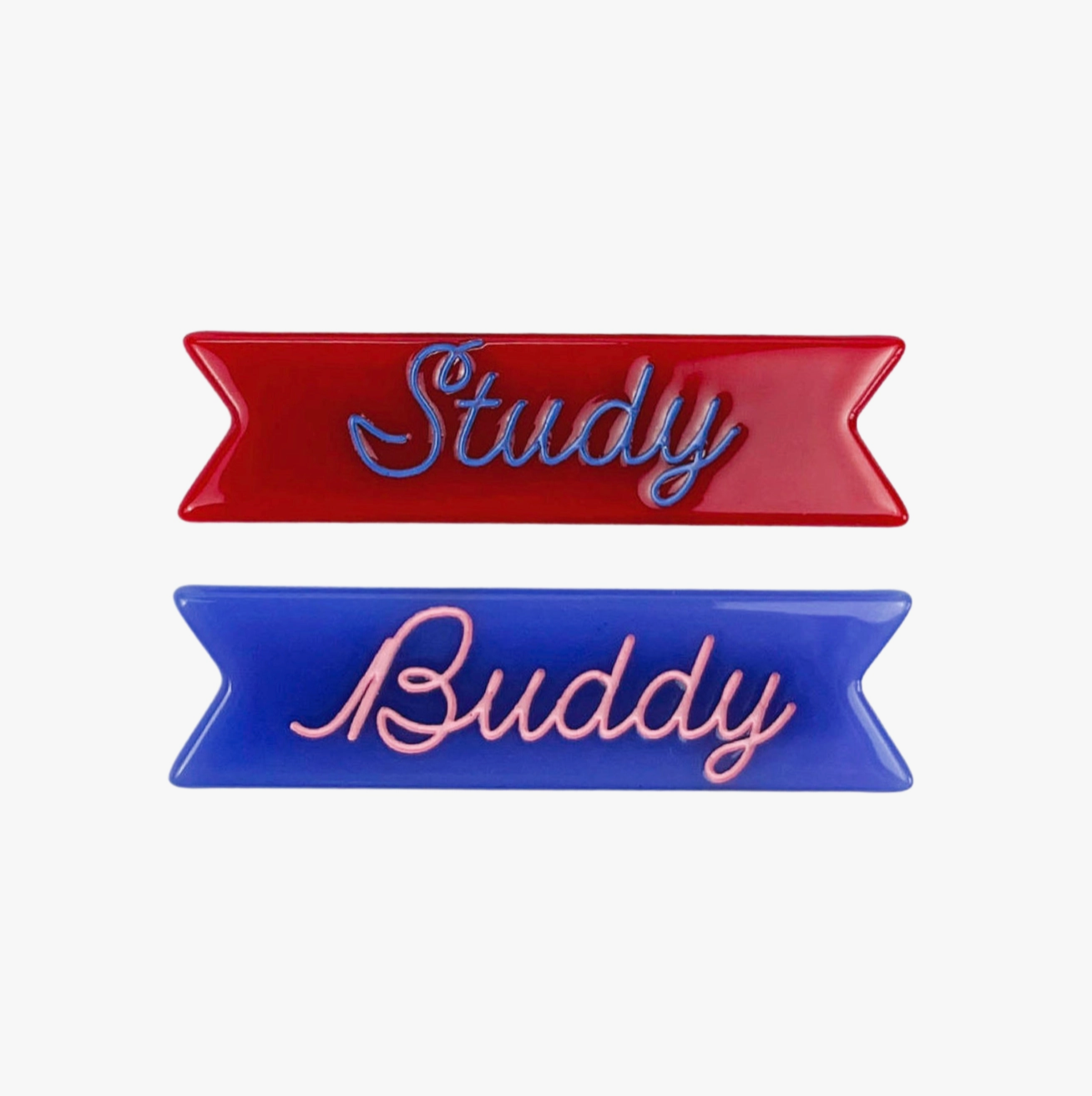Study Buddy Hair Clip Duo