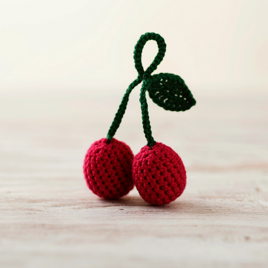 Crochet Play Food: Cherries