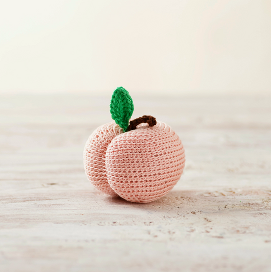 Crochet Play Food: Peach