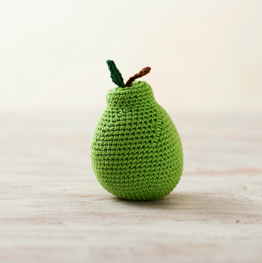 Crochet Play Food: Green Pear
