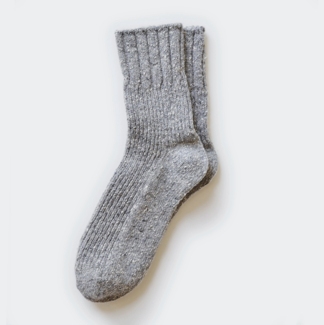 Light Grey Thick Wool Socks