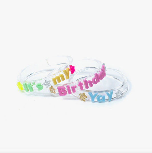 It's My Birthday Bracelets - Set of 3