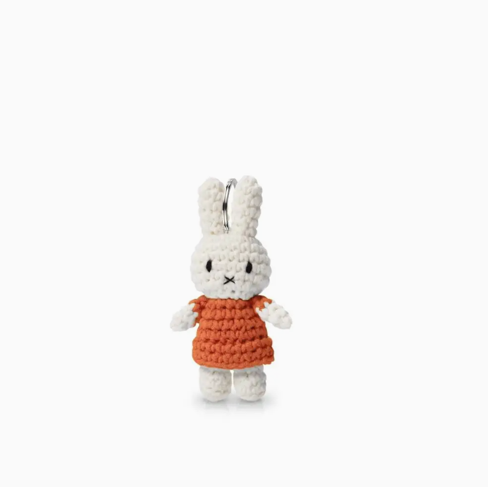 Miffy Orange Crochet Keychain