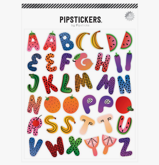 Fresh Picked Big Alphabet Sticker Sheets