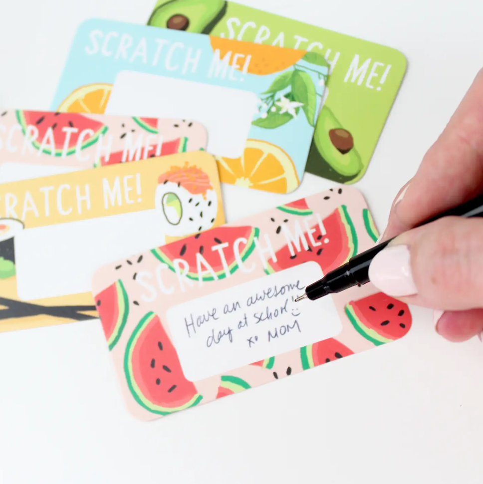 Scratch Off Lunch Notes: Fruits & Veggies
