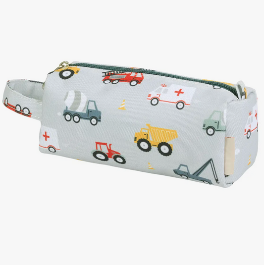 Pencil Case: Blue Vehicles