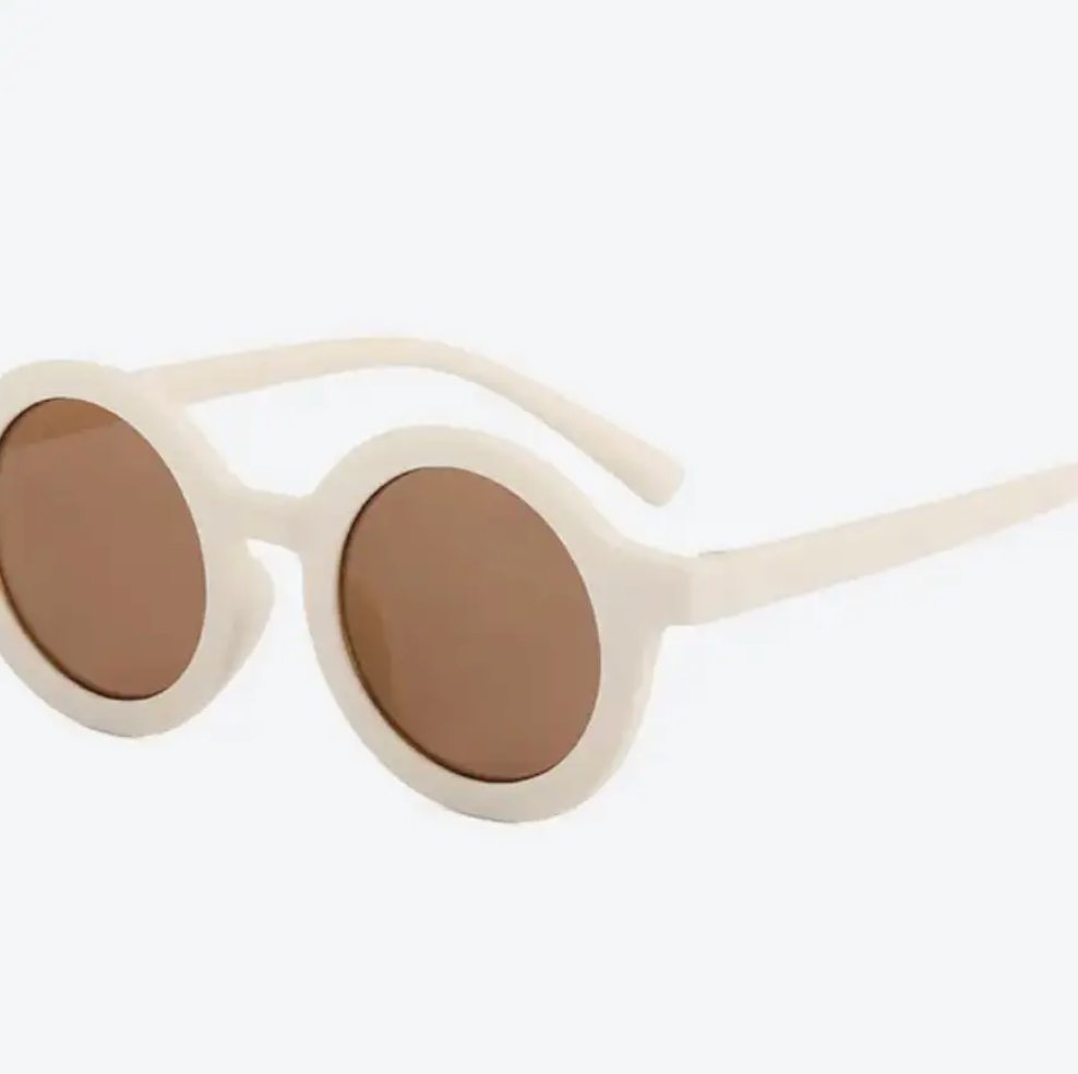 White Retro Sunglasses