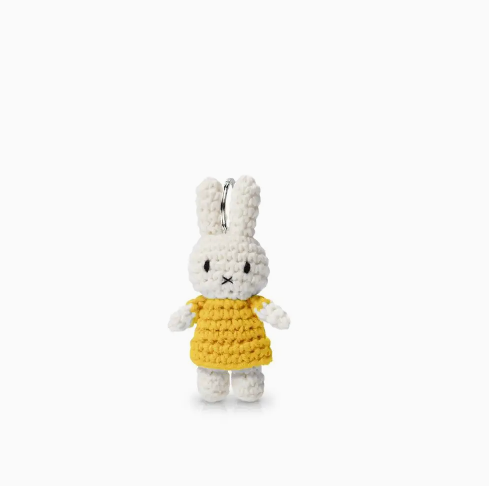 Miffy Yellow Crochet Keychain