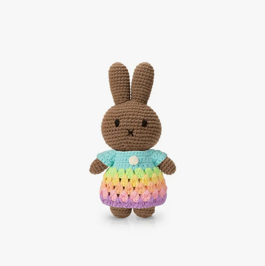 Melanie Bunny Soft Toy - Rainbow Dress